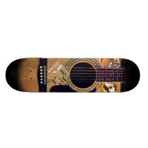 4ten : Guitare de Bmore (blanc de Rob) Planches À Roulettes Customisées
