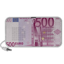 500 de euro Spreker van de Krabbel van het Bankbil Laptop Speakers