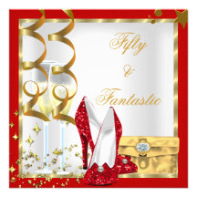 50 et fête d'anniversaire rouge fantastique d'or b bristols