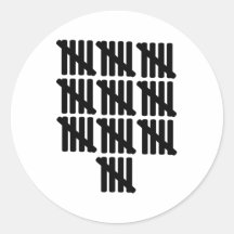50ste verjaardag ronde sticker