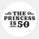 50ste Verjaardag Ronde Stickers
