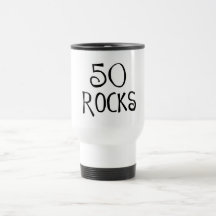 50ste verjaardagsgiften, 50 ROTSEN Koffie Beker