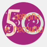 50ste verjaardagsgiften, eis ik een hertelling! stickers