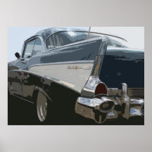 57 Bel Air de Chevy Affiche