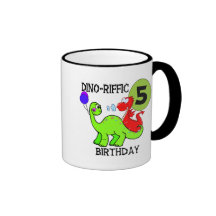 5èmes T-shirts et cadeaux d'anniversaire de dinosa Mugs