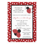 5x7 invitation cramoisie rouge de baby shower de M