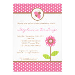 5x7 invitation de baby shower de Madame Bug Spring