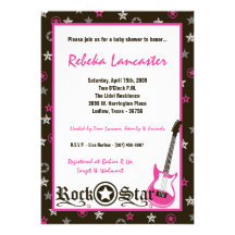 5x7 invitation - invitation de baby shower de vede
