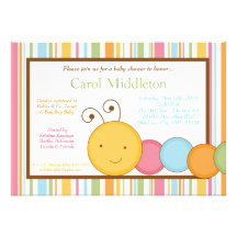 5x7 le ressort Caterpillar Worm l'invitation de ba