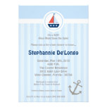 5x7 Uitnodiging van het Baby shower van de Boot va