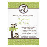 5x7 Uitnodiging van het Baby shower van de Dierent