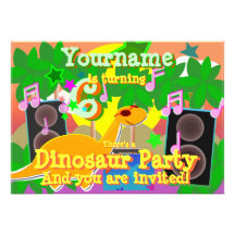 6ème Le dinosaure frais DJ d'anniversaire Party de