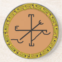 6ème pentagramme du solomon grec dessous de verres
