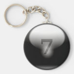 7 chanceux noirs porte-clefs