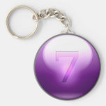 7 chanceux pourpres porte-clé