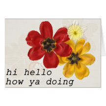 7 hallo Hello hoe u die doen Kaart