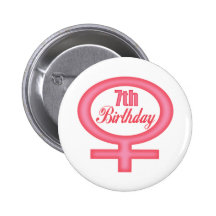 7èmes cadeaux d'anniversaire de filles badge