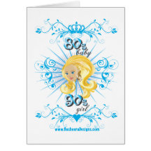 80s fille du bébé 90s cartes de vœux