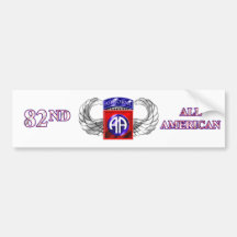 82ste Afdeling In de lucht Al Amerikaan Bumperstickers