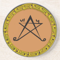 8ème pentagramme du solomon grec dessous de verres
