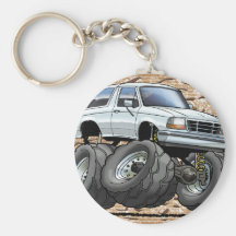 92-96 blanc Bronco Porte-clé