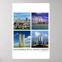 9/11" la Californie n'oubliera jamais" l'affiche