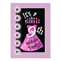 9ème modèle W1173 de robe de ROSE de fête d'annive Invitations