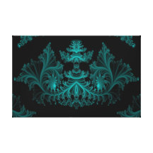 a1 Lichtblauwe Samenvatting Gallerij Wrapped Canvas