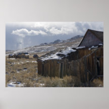 a2375 - Ville fantôme de Bodie dans la tempête de  Posters