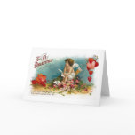 À la carte de Saint-Valentin de mari