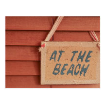 à la plage cartes postales