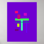 À l'intérieur de la violette bleue affiche