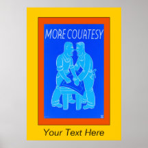 A personnalisé plus de courtoisie affiche
