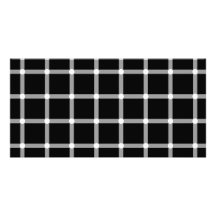 A scintillating black and white grid optical illus customized photo card
