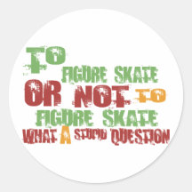 Aan Kunstschaats Ronde Sticker