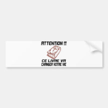 Aandacht Noir et marron Bumpersticker