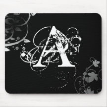 Aangepast Aanvankelijk Monogram Muis Matten
