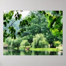AANVANG ONDER $20 - het Huilen Wilg in de Mist Posters