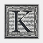 Aanvankelijke de Houtsnede van de Houtdruk van de  Koelkast Magneetjes