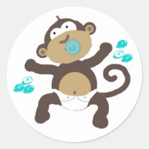 ABC et 123's de bébé de singe Autocollants