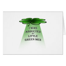 Abduction du jour de St Patrick Carte De Vœux