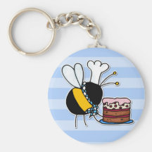abeille de travailleur - chef de pâtisserie porte-clef