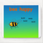 Abeille Mousepad heureux Tapis De Souris
