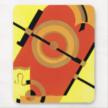 Abrégé sur art déco d'âge de jazz tapis de souris