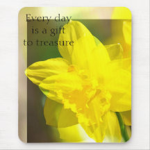 Abrégé sur jaune jonquilles tapis de souris