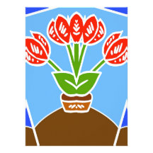 Abrégé sur néerlandais tulipes faire-part personnalisé