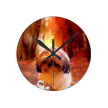 absolument terrified_Painting.jpg Horloge Murale