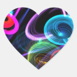 Abstract Art. Hartvormige Sticker