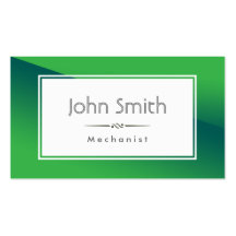 Abstract Groen Mechanisch Visitekaartje
