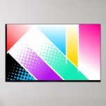 Abstract halftone poster